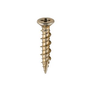TIMCO 4.8 x 25 25mm Window Fabrication Screws - Countersunk - PH - High-Low Thread - Slash Point - Yellow (5055017528097) Box 1000 Pieces 109Y