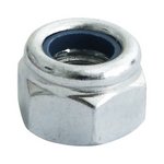 TIMCO M10 Nylon Nuts - Type P - Zinc (5055331855060) TIMbag 130 Pieces 10NPB