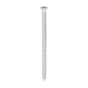 TIMCO 7.5 x 120 Concrete Screw - TX - Flat Countersunk - Exterior - Silver (5055893363348) Box 100 Pieces 120TCONR