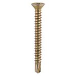 TIMCO 3.9 x 16 16mm Window Fabrication Screws - Countersunk with Ribs - PH - Self-Tapping - Self-Drilling Point - Yellow (5055017528219) Box 1000 Pieces 121Y