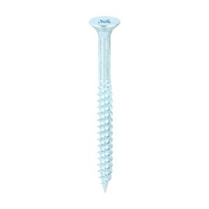 TIMCO 12 x 2 1/2 60mm Twin-Threaded Woodscrews - PZ - Double Countersunk - Zinc (5055017500451) Box 200 Pieces 12212CWZ