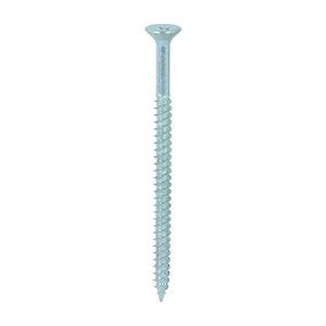 TIMCO 12 x 3 1/2 90mm Twin-Threaded Woodscrews - PZ - Double Countersunk - Zinc (5055017500475) Box 100 Pieces 12312CWZ