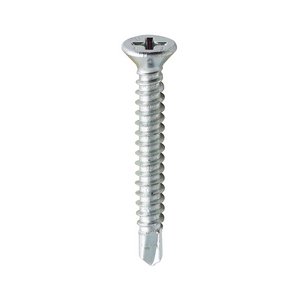 TIMCO 3.9 x 32 32mm Window Fabrication Screws - Countersunk - PH - Self-Tapping - Self-Drilling Point - Zinc (5055017528264) Box 1000 Pieces 124Z