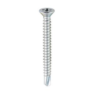 TIMCO 3.9 x 38 38mm Window Fabrication Screws - Countersunk - PH - Self-Tapping - Self-Drilling Point - Zinc (5055017528288) Box 1000 Pieces 125Z