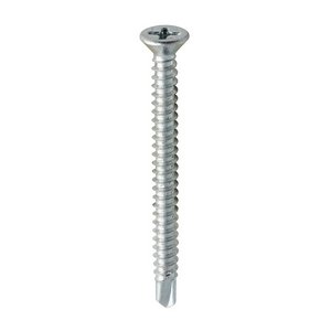 TIMCO 3.9 x 45 45mm Window Fabrication Screws - Countersunk - PH - Self-Tapping - Self-Drilling Point - Zinc (5055017528325) Box 500 Pieces 127Z