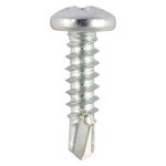 TIMCO 4.2 x 13 13mm Window Fabrication Screws - Pan - PH - Self-Tapping Thread - Self-Drilling Point - Zinc (5055017528356) Box 1000 Pieces 130Z