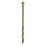 TIMCO 6.7 x 150 150mm Timber Frame Construction & Landscaping Screws - Hex - Exterior - Green Organic (5055331860859) Box 50 Pieces 150IN