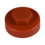 TIMCO 16mm Hex Head Cover Caps - Terracotta (5055893311189) Bag 1000 Pieces 1604C39CAP