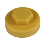TIMCO 16mm Hex Head Cover Caps - Bamboo (5055893350935) Bag 1000 Pieces 1608C35CAP