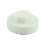 TIMCO 19mm Hex Head Cover Caps - White (5055893311578) Bag 1000 Pieces 1900E55CAP