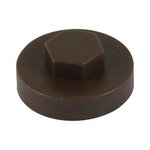TIMCO 19mm Hex Head Cover Caps - Van Dyke Brown (5055893311615) Bag 1000 Pieces 1908B29CAP