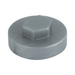 TIMCO 19mm Hex Head Cover Caps - Dark Silver (5055893311837) Bag 1000 Pieces 19RAL9007CAP