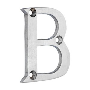 TIMCO 64mm Door Letter B - Satin Chrome (5056601906413) Bag 1 Each 200059
