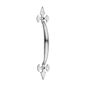 TIMCO 178mm 178mm Fleur De Lys Pull Handle - Satin Chrome (5056601909834) TIMpac 1 Each 200062P