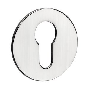 TIMCO 52mm 52mm Euro Profile Self-Adhesive Escutcheon - Round - Polished Stainless Steel (5056601904761) TIMpac 1 Each 200116P