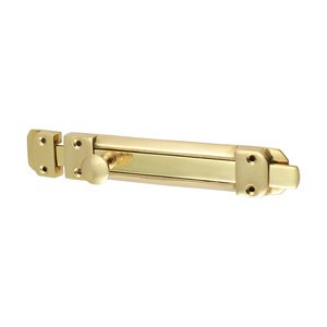 TIMCO 210 x 35mm 210mm Contract Flat Section Bolt - Polished Brass (5056110885605) TIMpac 1 Each 200136P