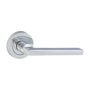 TIMCO 51mm Radmore Lever On Rose Handles - Polished Chrome (5056110889535) Blister Pack 1 Pairs 200318