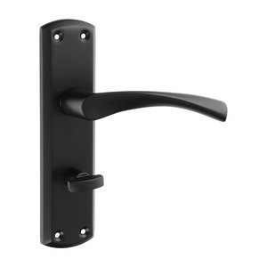 TIMCO 175 x 45 Zeta Bathroom Handles - Matt Black (5056110889405) Blister Pack 1 Pairs 200335