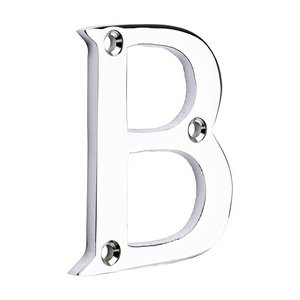TIMCO 64mm Door Letter B - Polished Chrome (5056601909056) TIMpac 1 Each 200353P