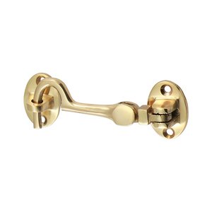 TIMCO 75mm 75mm Cabin Hook - Polished Brass (5056110885995) TIMpac 1 Each 200495P