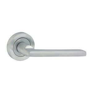 TIMCO 51mm Radmore Lever On Rose Handles - Satin Chrome (5056110890241) Blister Pack 1 Pairs 200507