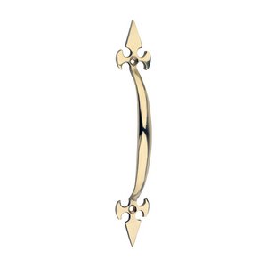 TIMCO 178mm 178mm Fleur De Lys Pull Handle - Polished Brass (5056601907168) Bag 1 Each 200563