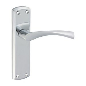 TIMCO 175 x 45 Zeta Latch Handles - Polished Chrome (5056110889351) Blister Pack 1 Pairs 200757