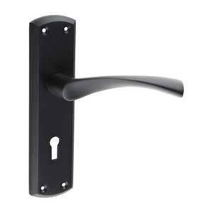 TIMCO 175 x 45 Zeta Lock Handles - Matt Black (5056110889399) Blister Pack 1 Pairs 200771