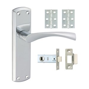 TIMCO Mixed Zeta Latch Door Pack - Polished Chrome (5056110889733) Box 1 Each 200853