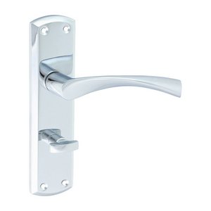 TIMCO 175 x 45 Zeta Bathroom Handles - Polished Chrome (5056110889375) Blister Pack 1 Pairs 200855