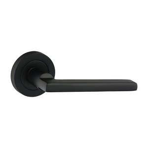 TIMCO 51mm Radmore Lever On Rose Handles - Matt Black (5056110889542) Blister Pack 1 Pairs 200942