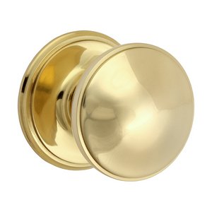 TIMCO 66mm Centre Door Knob - Polished Brass (5056601908899) TIMbag 1 Each 200954P