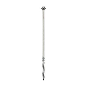 TIMCO 6.7 x 200 200mm Timber Frame Construction & Landscaping Screws - Hex - A4 Stainless Steel (5056110831763) Tube 25 Pieces 200INDEXSST