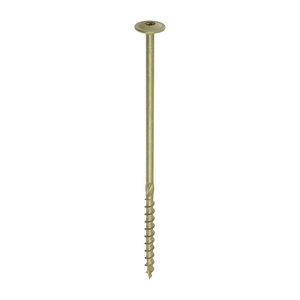 TIMCO 8.0 x 200 200mm Timber Frame Construction & Landscaping Screws - Wafer - Exterior - Green Organic (5055331860934) Box 50 Pieces 200INW