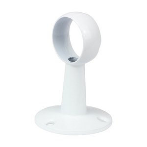 TIMCO 25mm Centre Bracket - For Round Tube - White (5056110865447) Bag 1 Each 204166