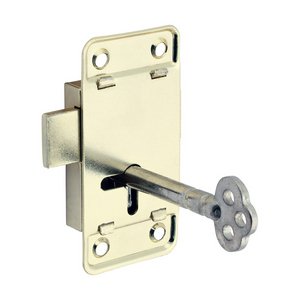 TIMCO 64 x 32 64mm Small Cupboard Lock - Electro Brass (5056601904556) TIMpac 1 Each 204672P