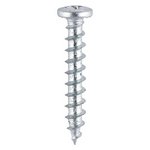 TIMCO 4.8 x 25 25mm Window Fabrication Screws - Friction Stay - Shallow Pan with Serrations - PH - Single Thread - Gimlet Point - Zinc (5055017529056) Box 1000 Pieces 217Z