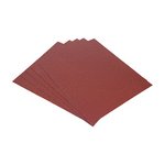 TIMCO 230 x 280mm Sanding Sheets - 80 Grit - Red (5056110817996) Pack 5 Pieces 231002