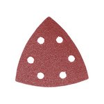 TIMCO 95 x 95mm Delta Sanding Pads - 60 Grit - Red (5056110818566) Pack 5 Pieces 231005