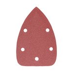 TIMCO 95 x 136mm Detail Sanding Pads - 120 Grit - Red (5056110818627) Pack 5 Pieces 231081