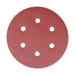 TIMCO 150mm Random Orbital Sanding Discs - 120 Grit - Red (5056110818702) Pack 5 Pieces 231144
