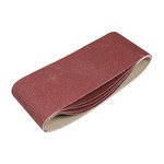 TIMCO 100 x 610mm Sanding Belts - 80 Grit - Red (5056110818450) Pack 5 Pieces 231258
