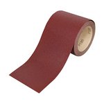 TIMCO 115mm x 10m 10000m Sandpaper Roll - 120 Grit - Red (5056110817804) Roll 1 Each 231311
