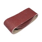 TIMCO 75 x 457mm Sanding Belts - 40 Grit - Red (5056110818412) Pack 5 Pieces 231429