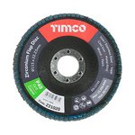 TIMCO 115 x 22.23 Set of Flap Discs - Zirconium - Type 29 Conical - P40 Grit (5056110852379) Box 10 Pieces 231444
