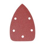 TIMCO 95 x 136mm Detail Sanding Pads - 80 Grit - Red (5056110818610) Pack 5 Pieces 231753