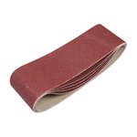 TIMCO 75 x 533mm Sanding Belts - 80 Grit - Red (5056110818399) Pack 5 Pieces 231841
