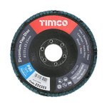 TIMCO 115 x 22.23 Set of Flap Discs - Zirconium - Type 29 Conical - P80 Grit (5056110852416) Box 10 Pieces 231862