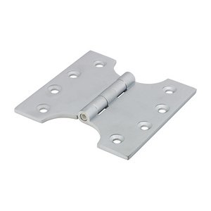 TIMCO 102 x 100 102mm Parliament Hinge (488) - Solid Brass - Satin Chrome (5056110823591) Box 1 Pairs 234002