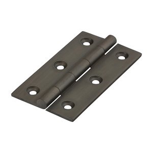 TIMCO 75 x 40 75mm Solid Drawn Hinge - Solid Brass - Bronze (5056110823133) Bag 1 Pairs 234023